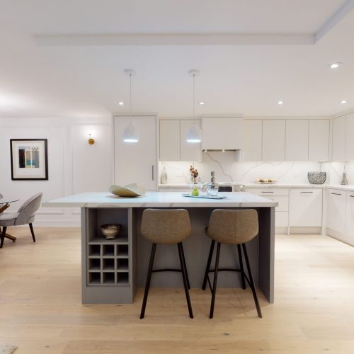basement Renovated Kitchen by HardHat Reno Guys